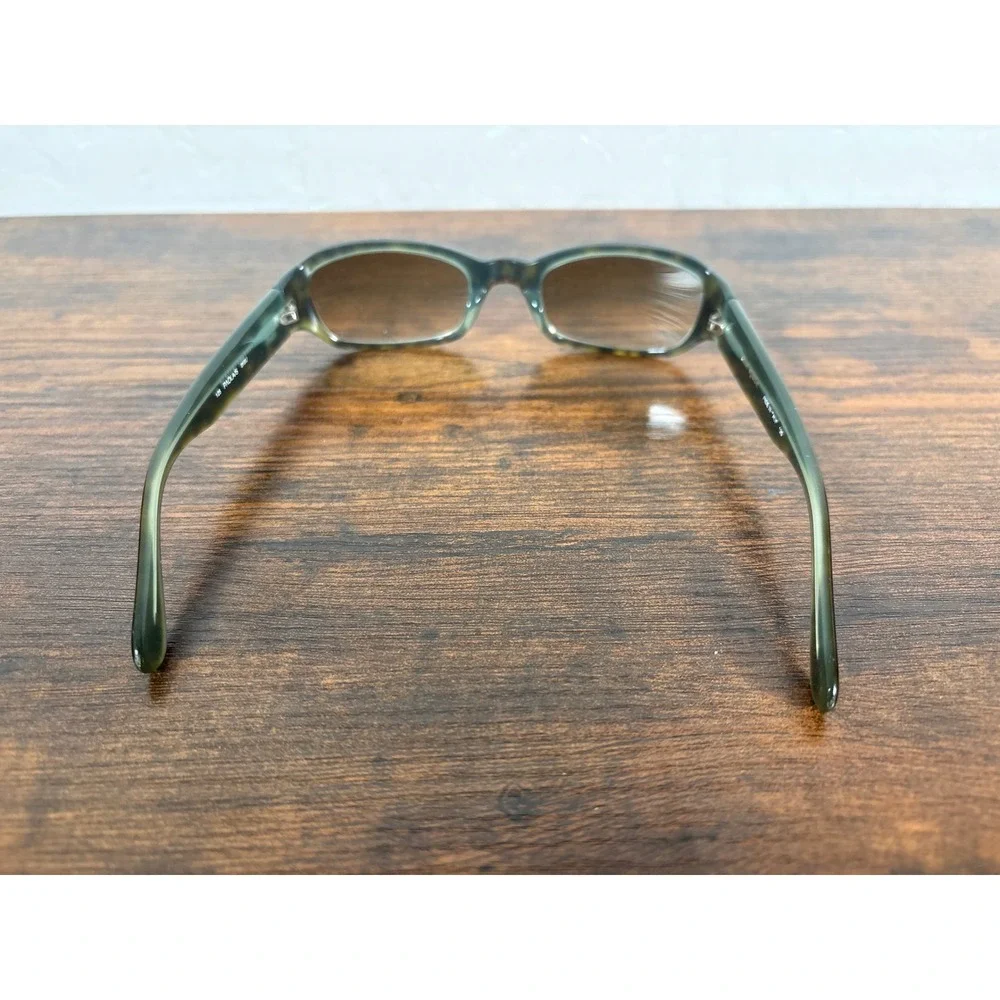 Kate Spade Paola/S Olive Green Tortoise Rectangular Sunglasses Made in Italy